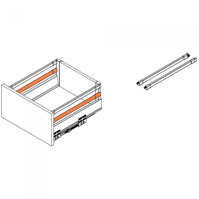 MODERN BOX PRO релинг 500 мм серый